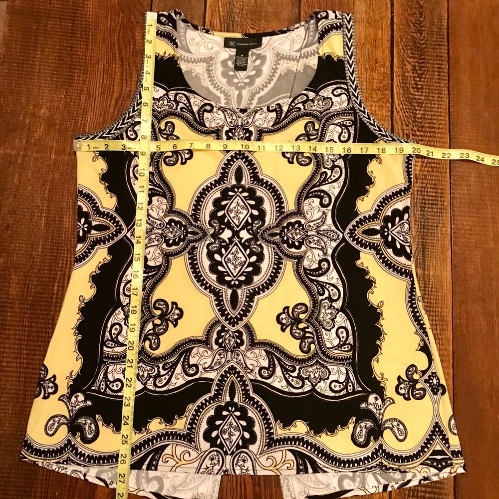 Inc Size Medium Split Open Back Tunic Tank - image 2